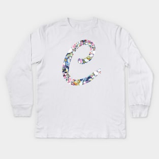 Gaudi Mosaic Letter C Kids Long Sleeve T-Shirt